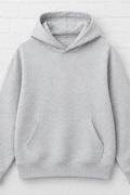 Grey Marl Oversized Hoodie — Heavyweight Fleece